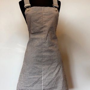 Forever 21 plus size checked overall dress
